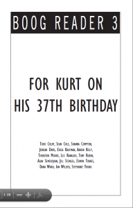 for Kurt on his 37th Birthday